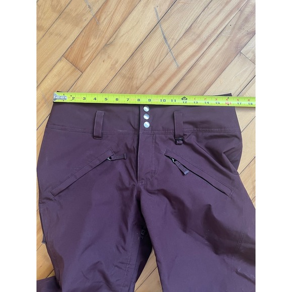 Patagonia Waterproof Insulated Ski Snowboard Pants Womens Medium Plum - Picture 5 of 10